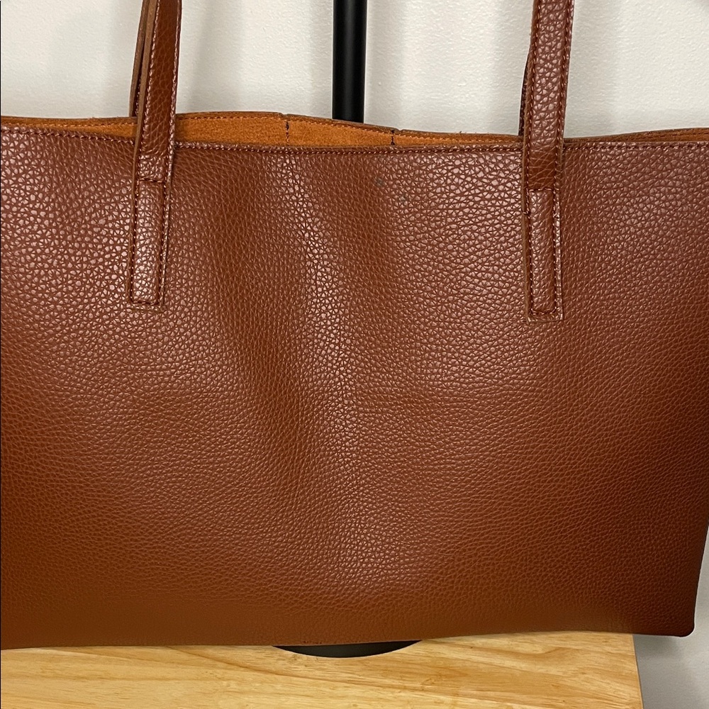 Vince Camuto Tan Textured Leather Bag - Picture 5 of 6